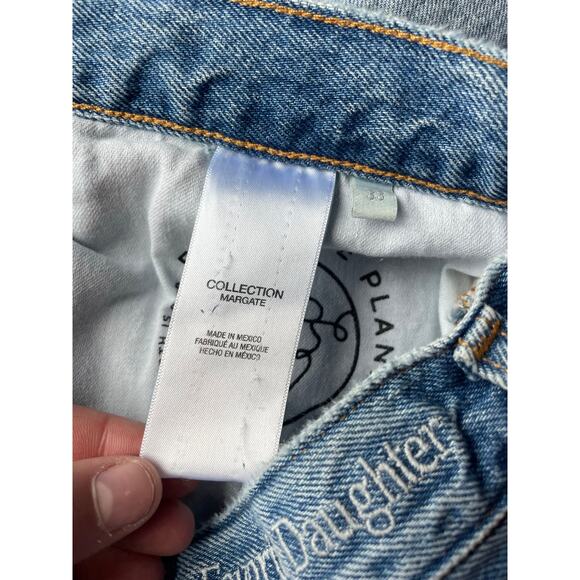 Favorite Daughter NWOT The Sunny Low Slung Denim Maxi Skirt sz 33 - Picture 9 of 11